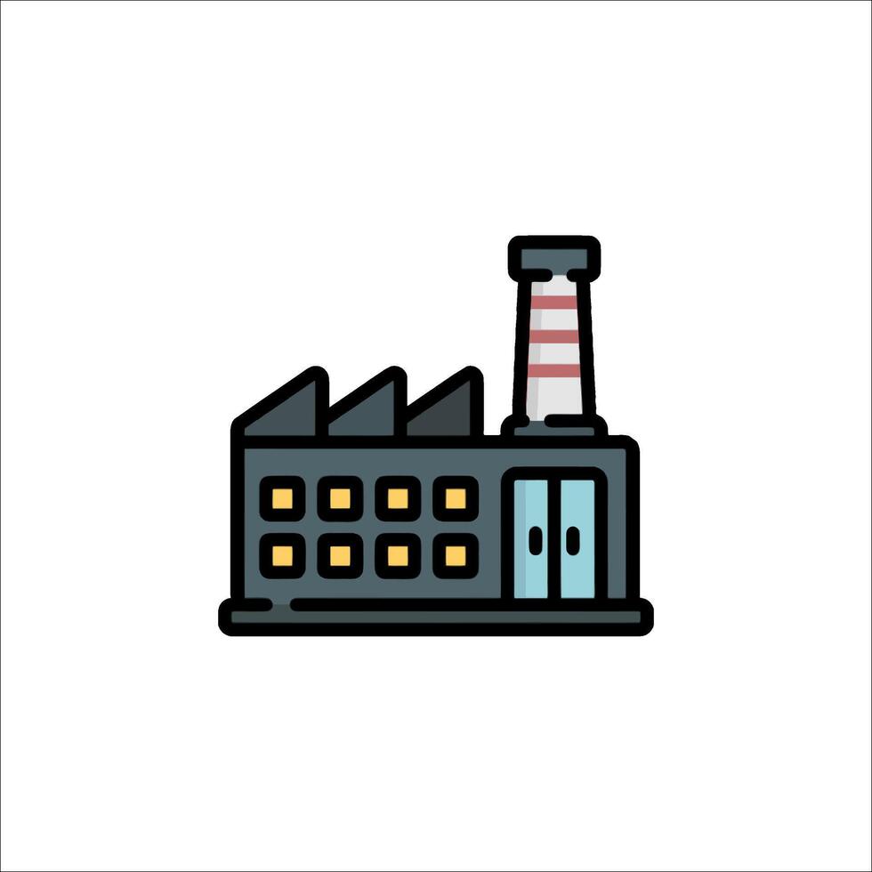 Factory factory icon illustration vector