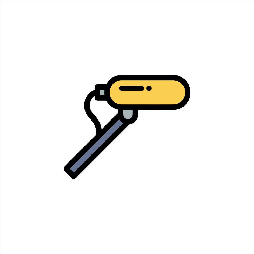 A paint roller icon on a white background vector