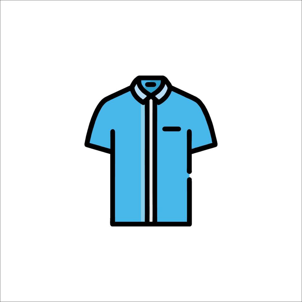 A shirt icon in a line style vector