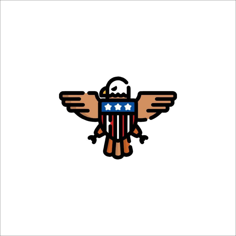 A logo for a company that sells american flags vector