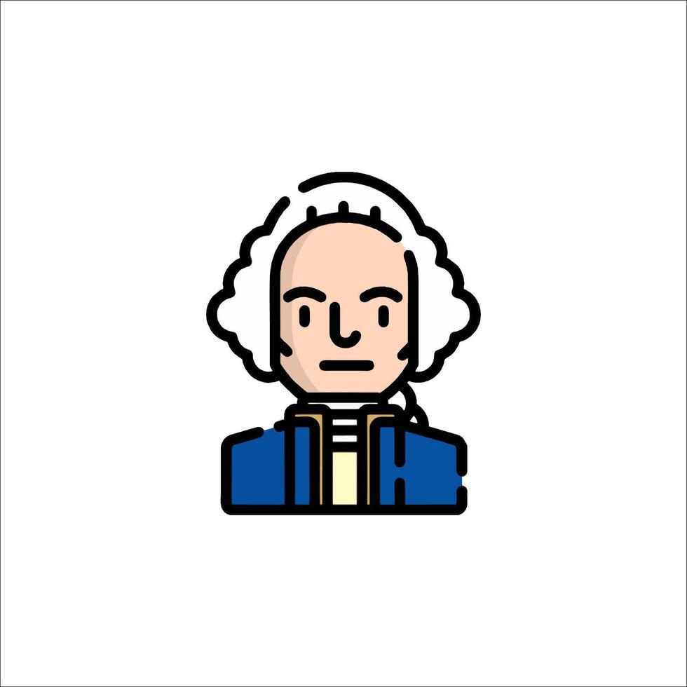 George washington icon vector