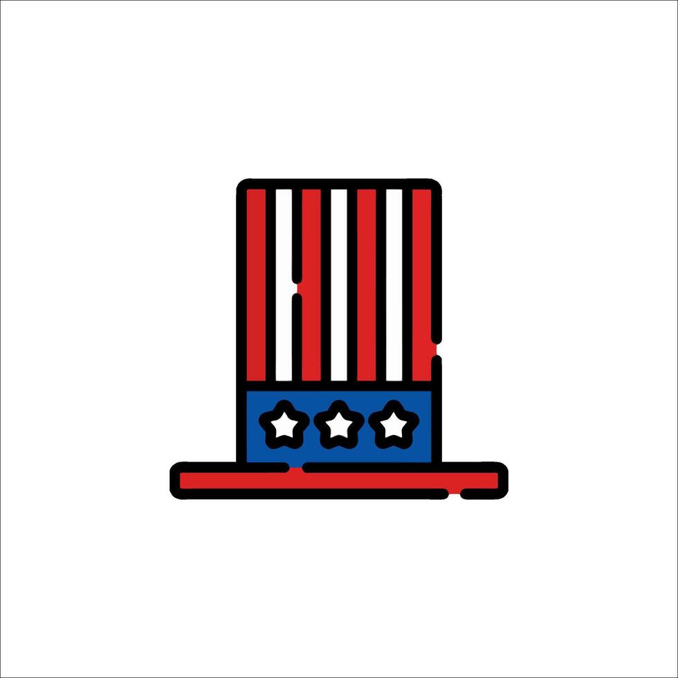 An american hat with stars on it vector