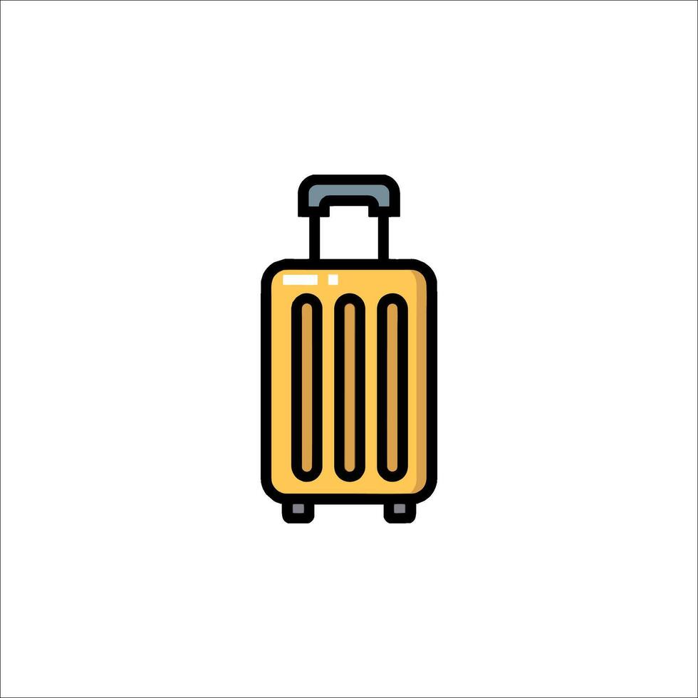 A suitcase icon on a white background vector
