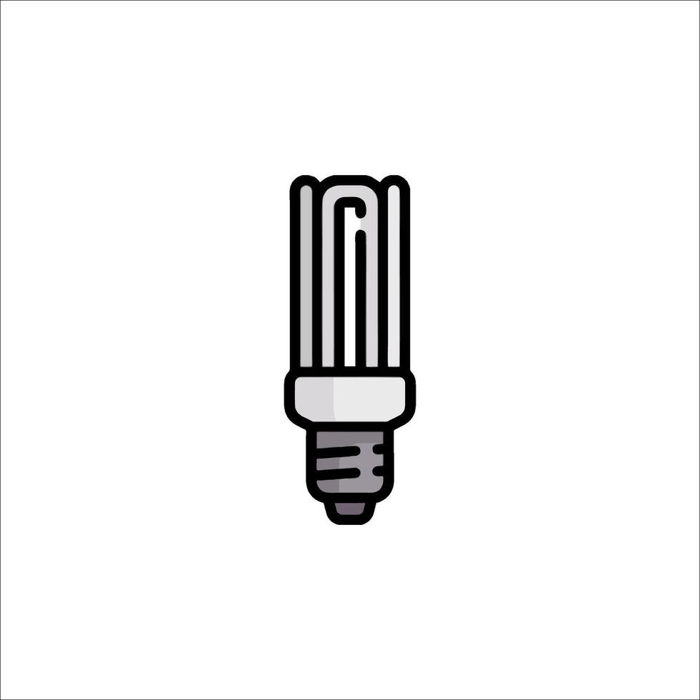 A light bulb icon on a white background vector