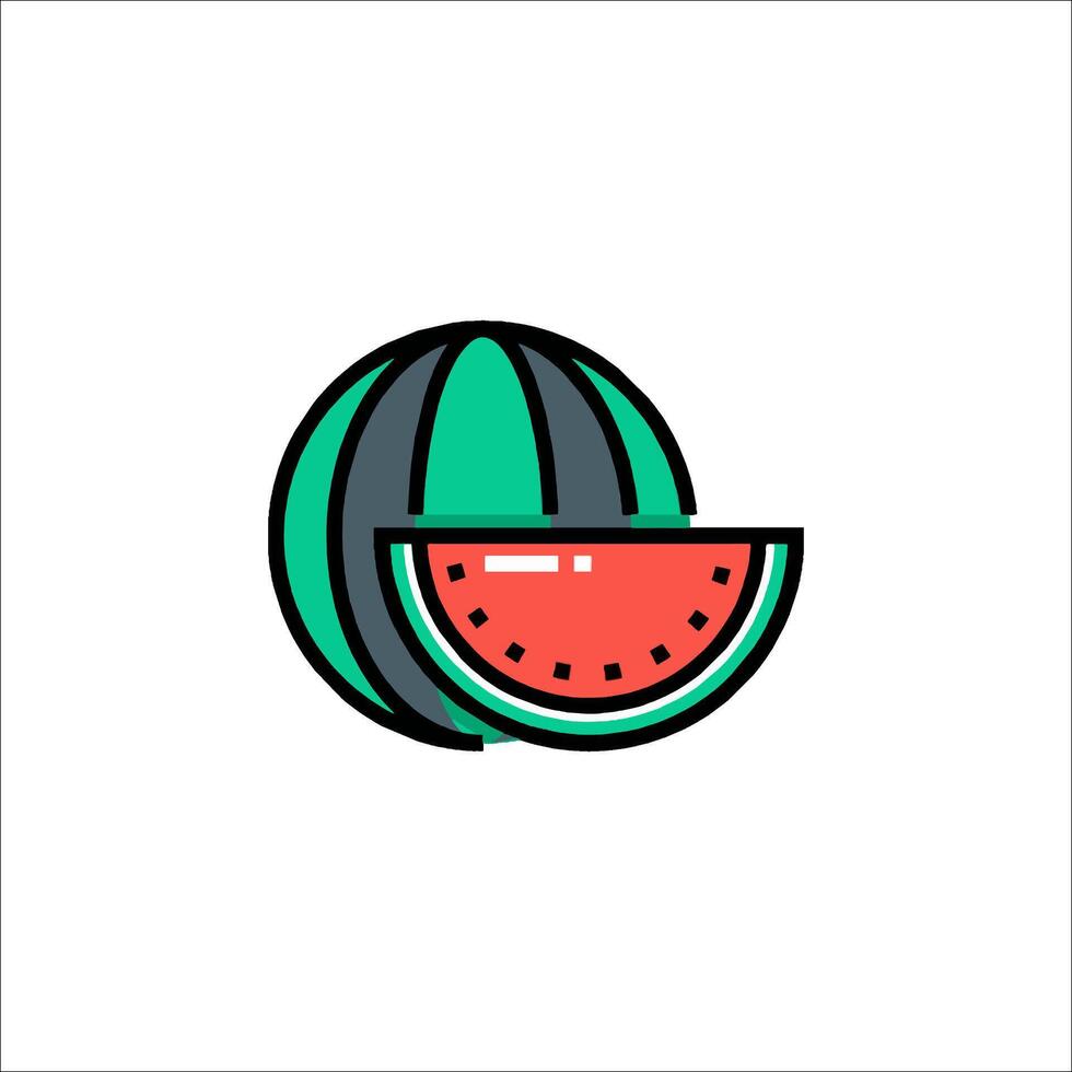 Watermelon icon illustration vector