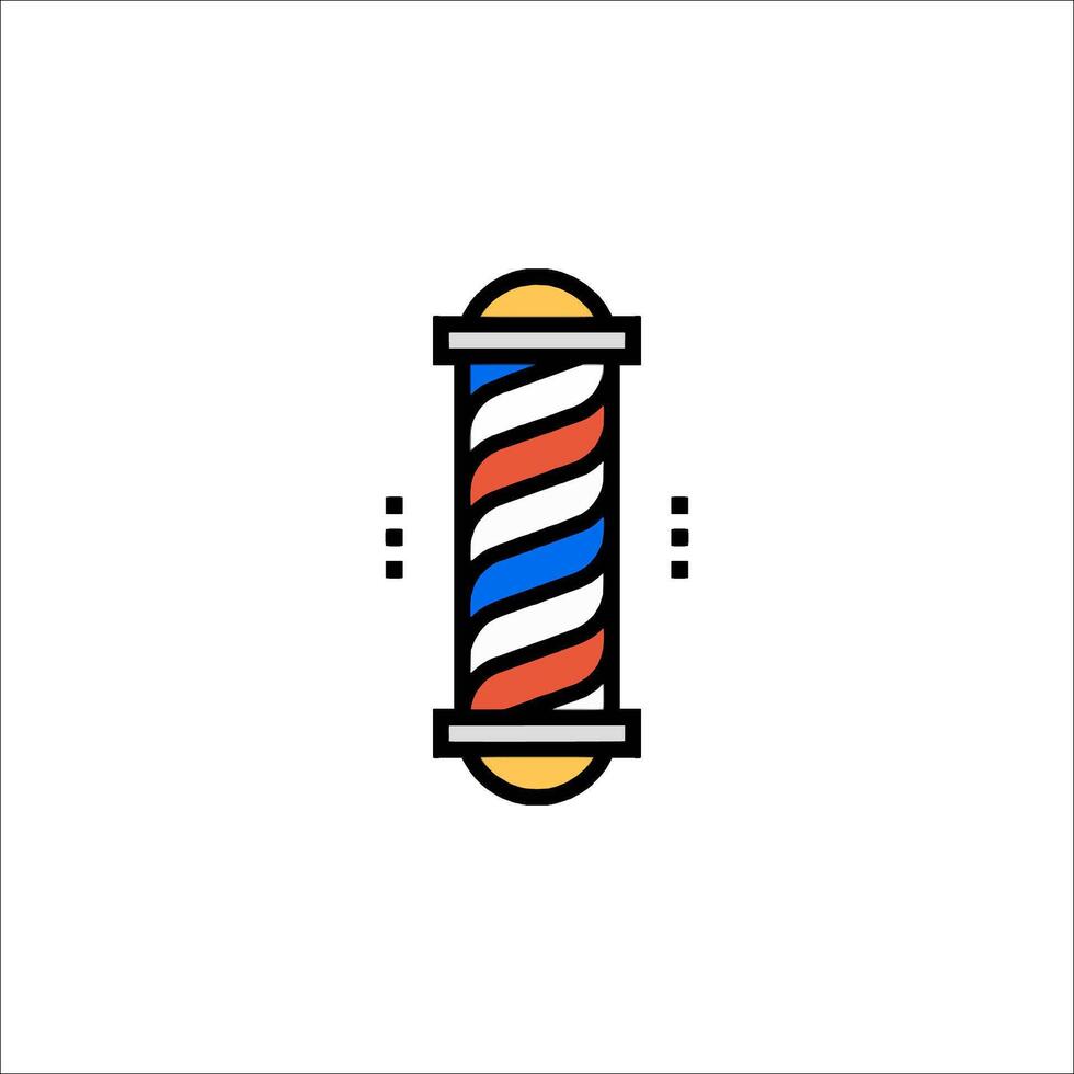 Barber shop logo icon illustration vector