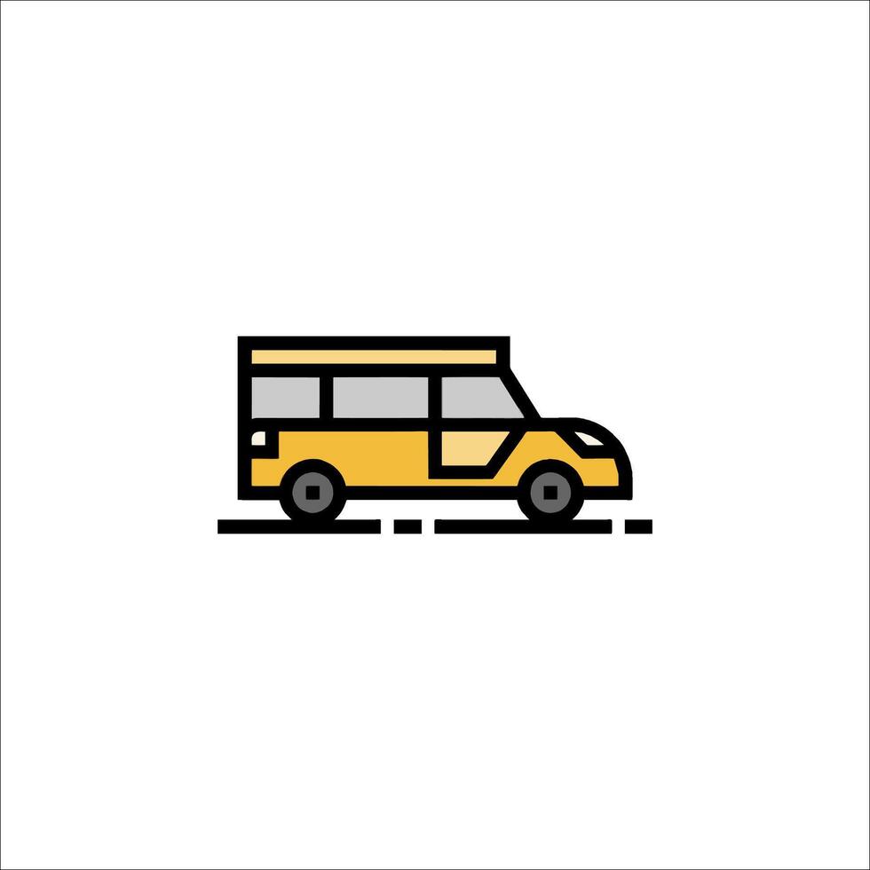 School bus icon illustration vector