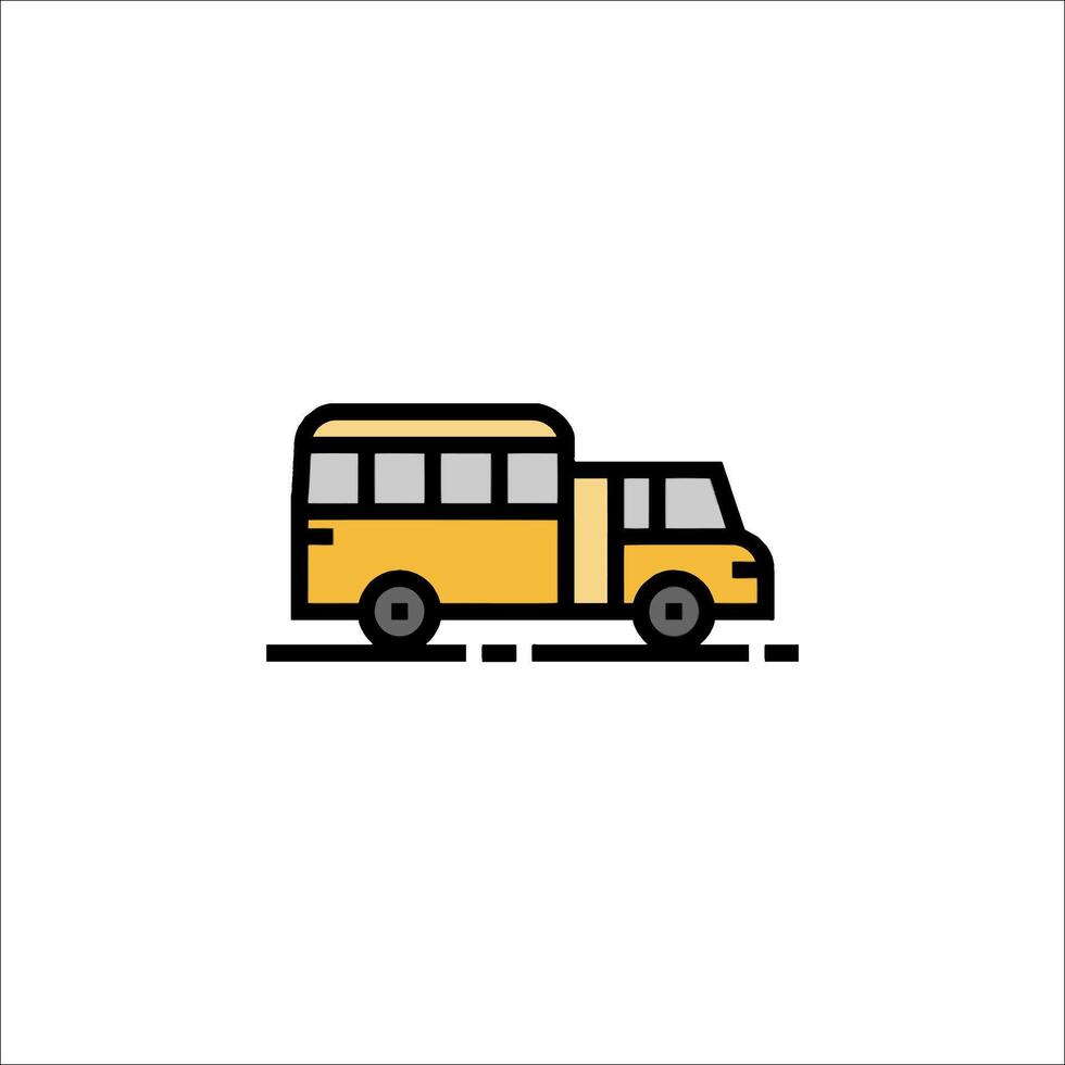 School bus icon illustration vector