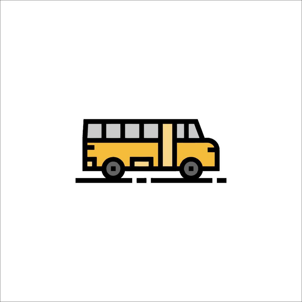 A school bus icon on a white background vector