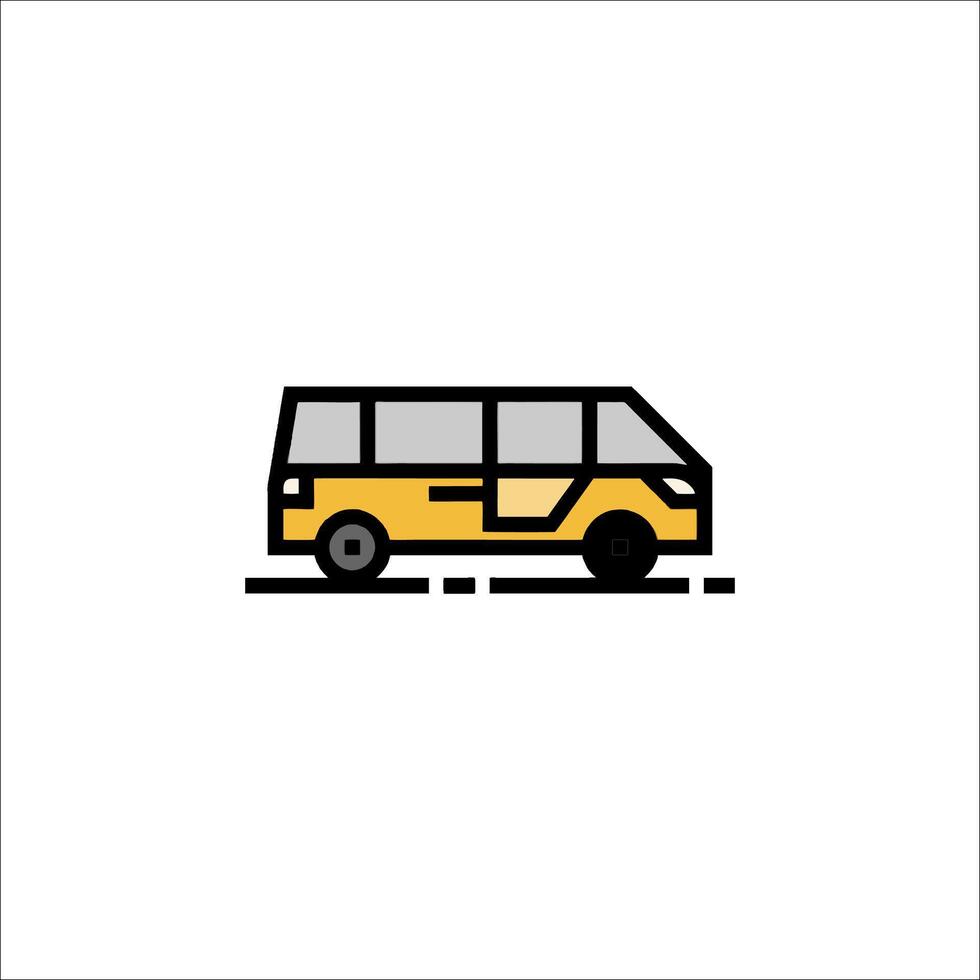 A bus icon on a white background vector