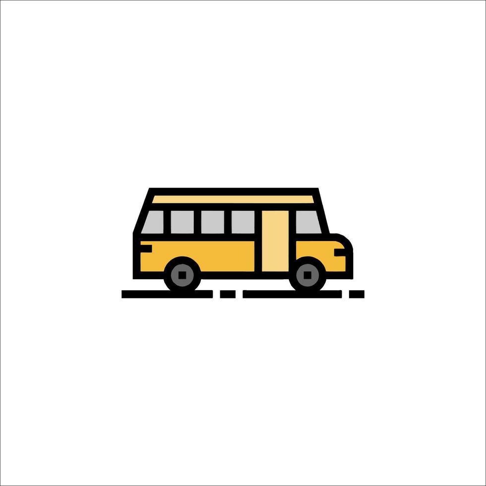 School bus icon illustration vector