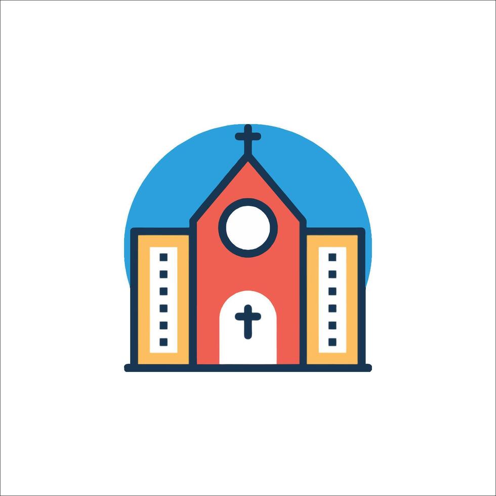 Church icon illustration vector