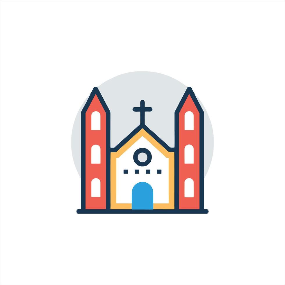 Church icon illustration vector