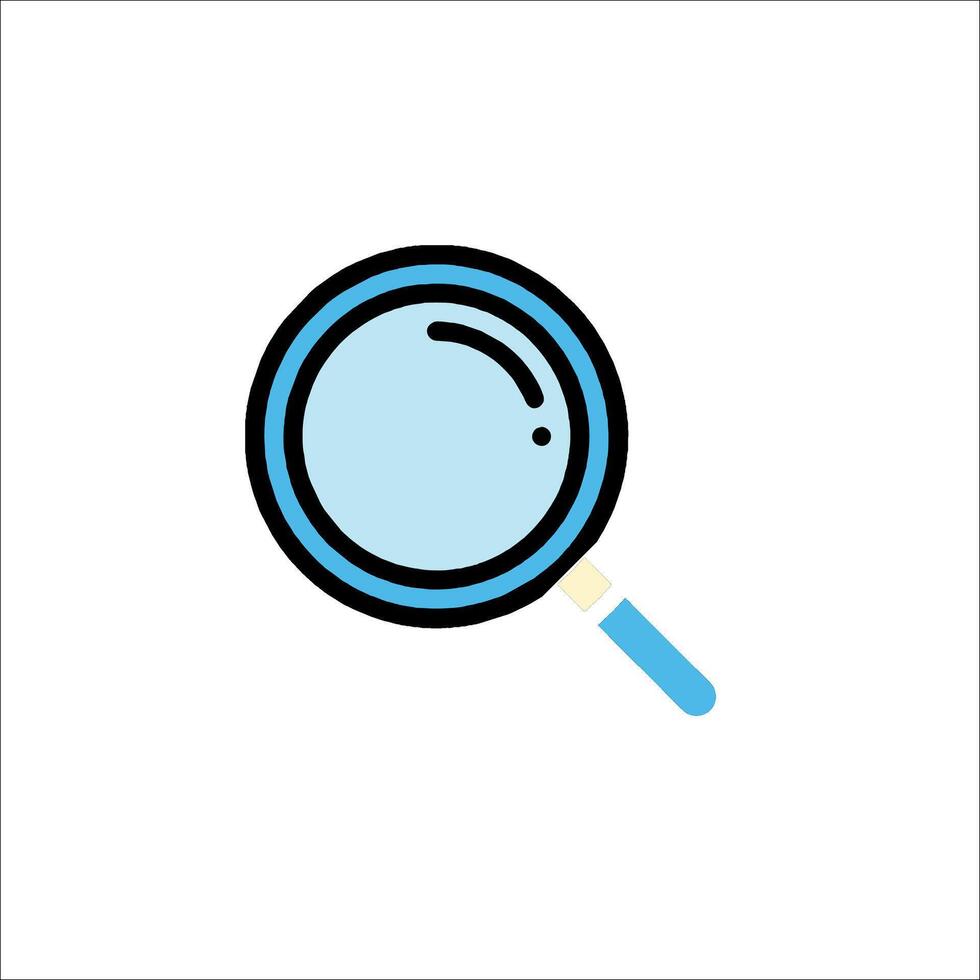 Magnifying glass icon vector