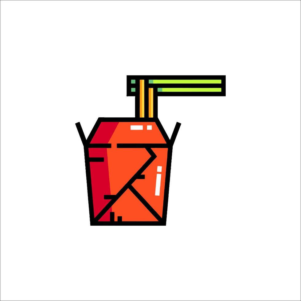 Chinese food icon vector