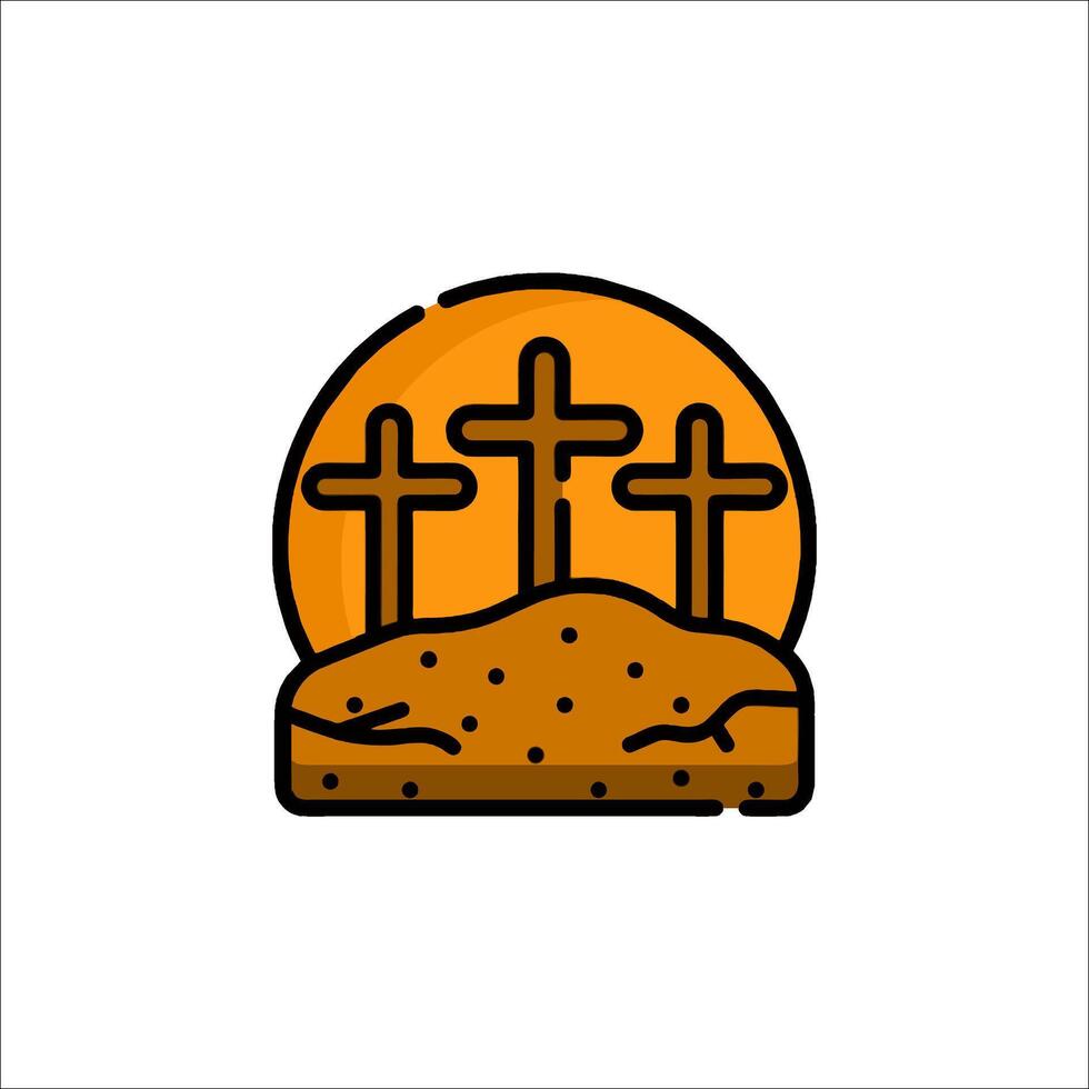 The cross of christ icon illustration vector