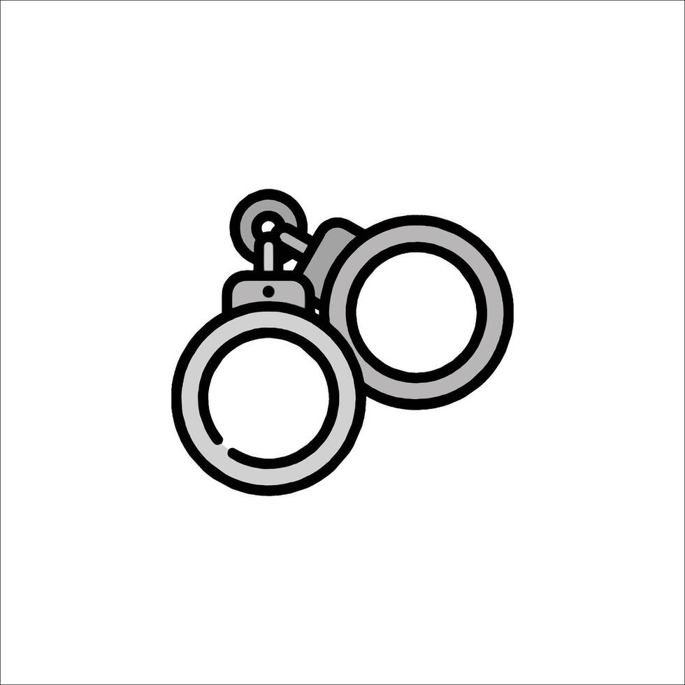 Handcuffs icon illustration vector