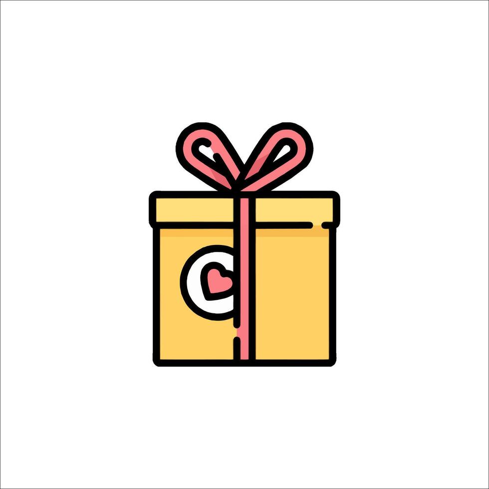 Gift box icon illustration vector