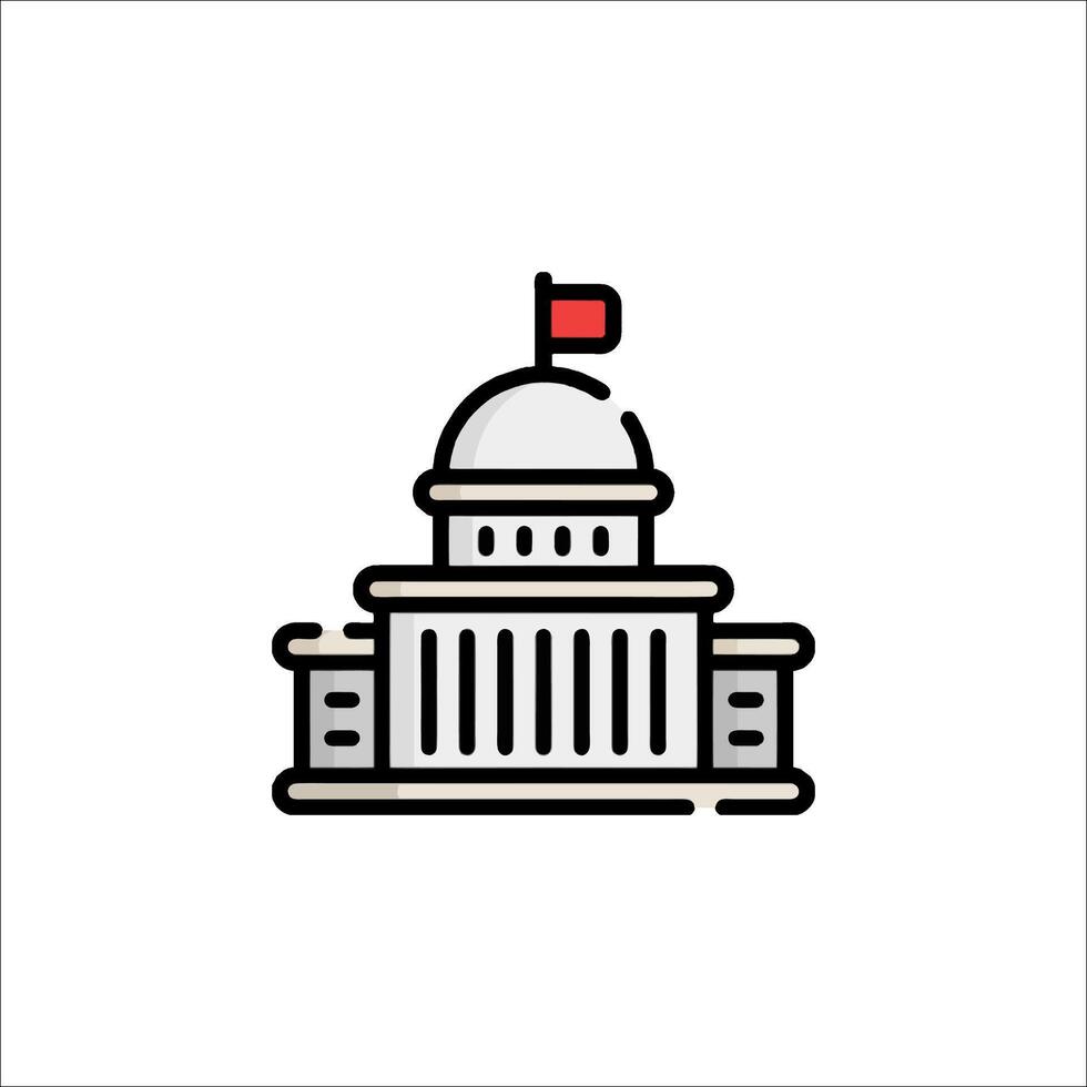 The capitol building in washington, dc vector