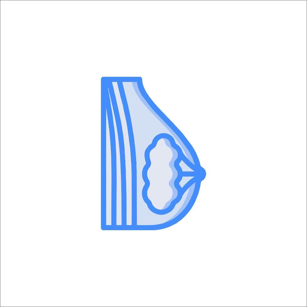 Breast shape icon, breast shape line icon, breast shape line icon, breast shape line icon vector
