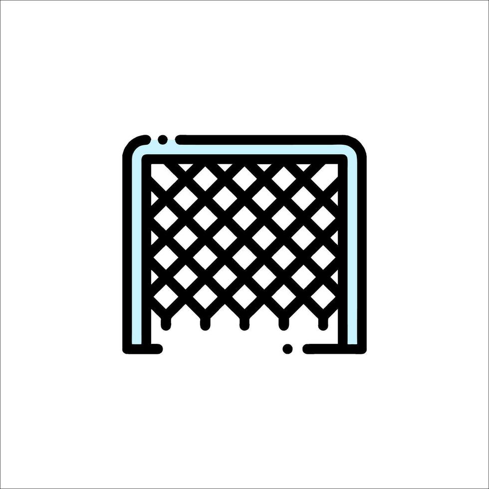 A hockey net icon on a white background vector