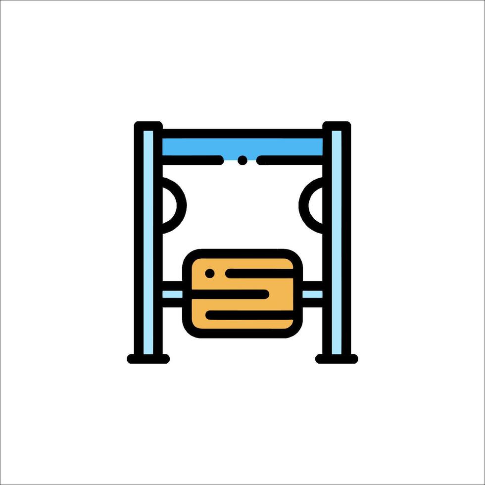 A machine with a box on it vector