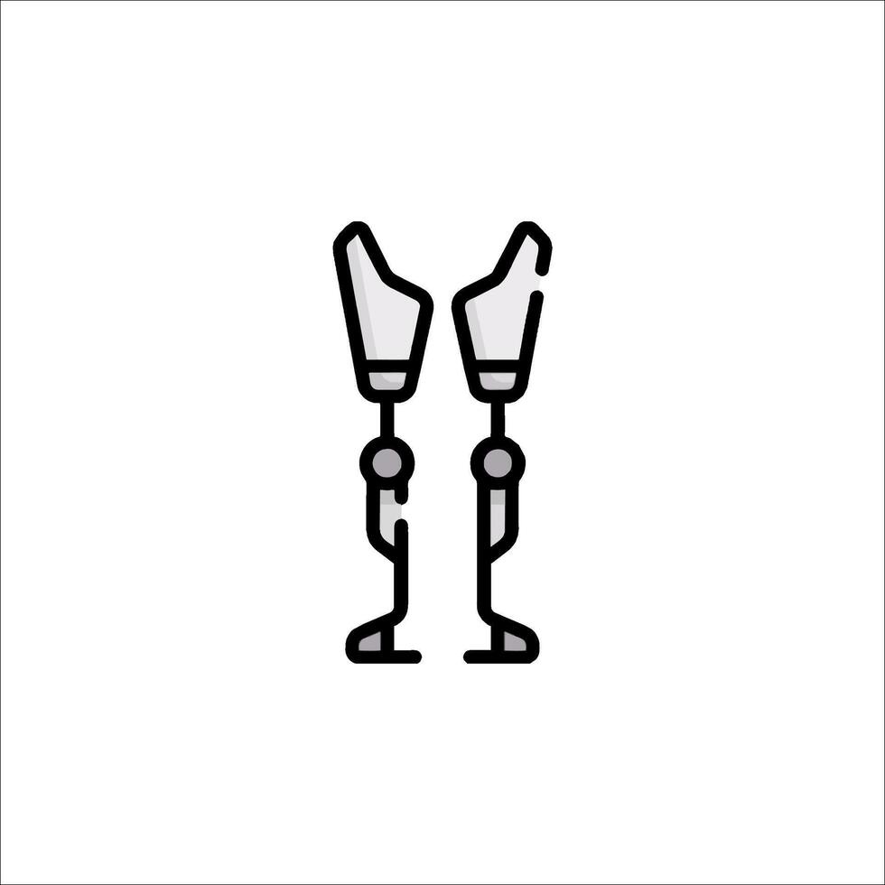 A pair of legs with a pair of scissors on them vector