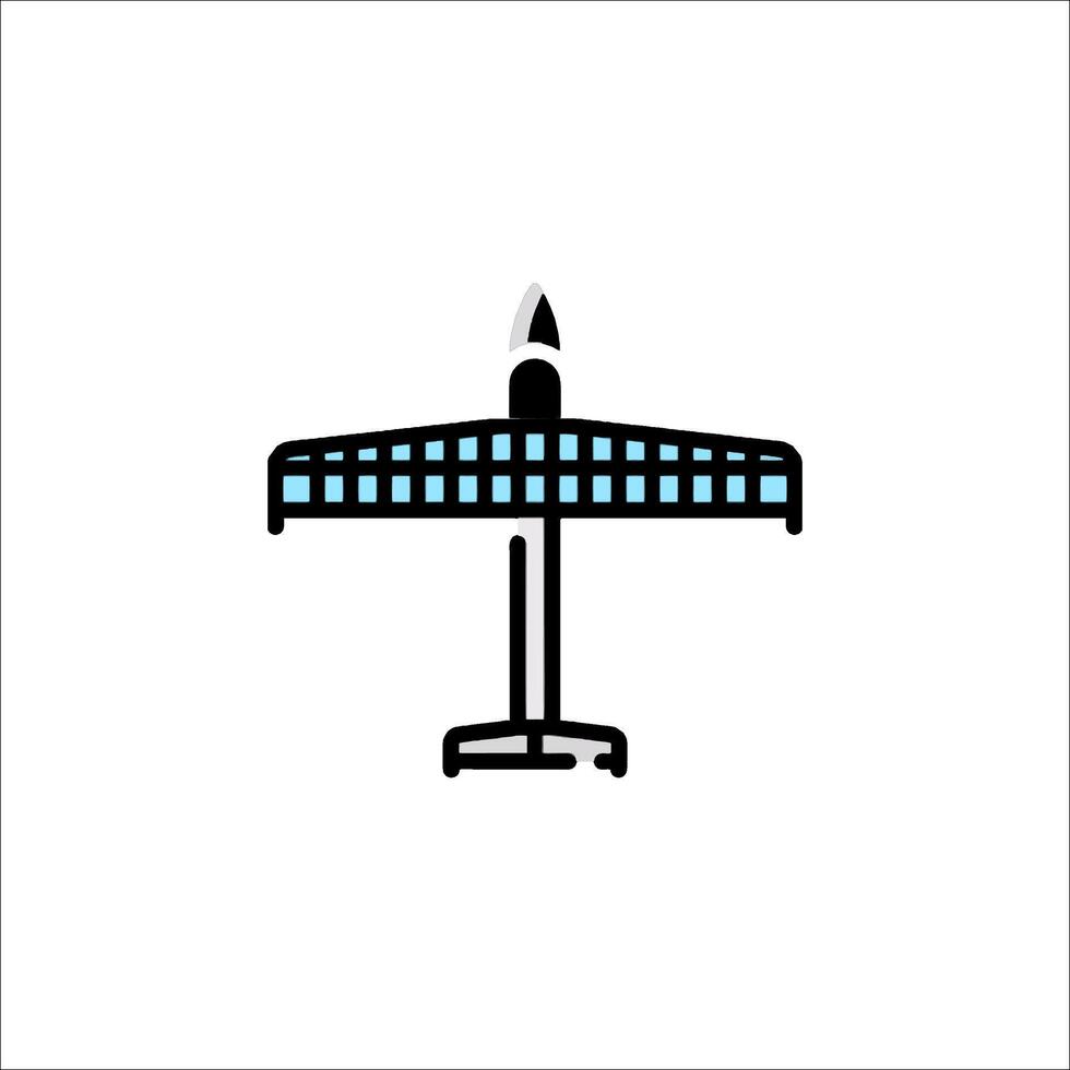 A plane icon on a white background vector