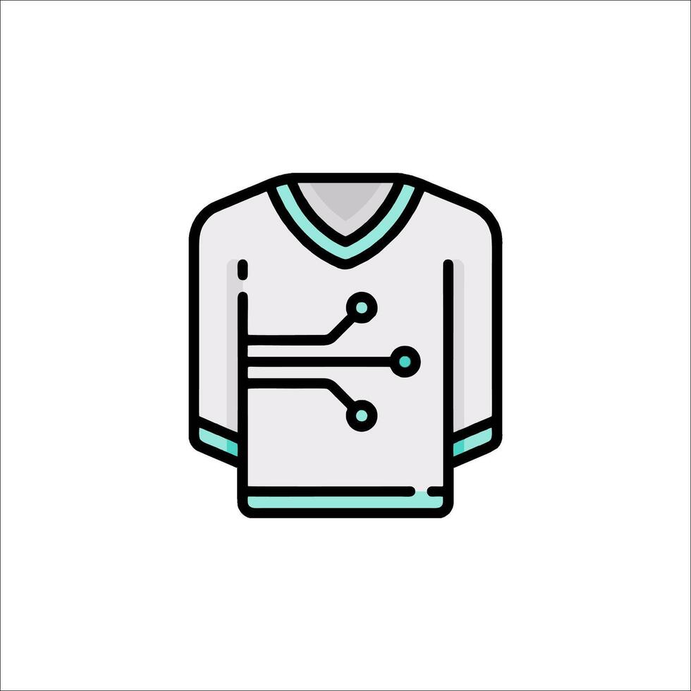 A shirt with a circuit board on it vector