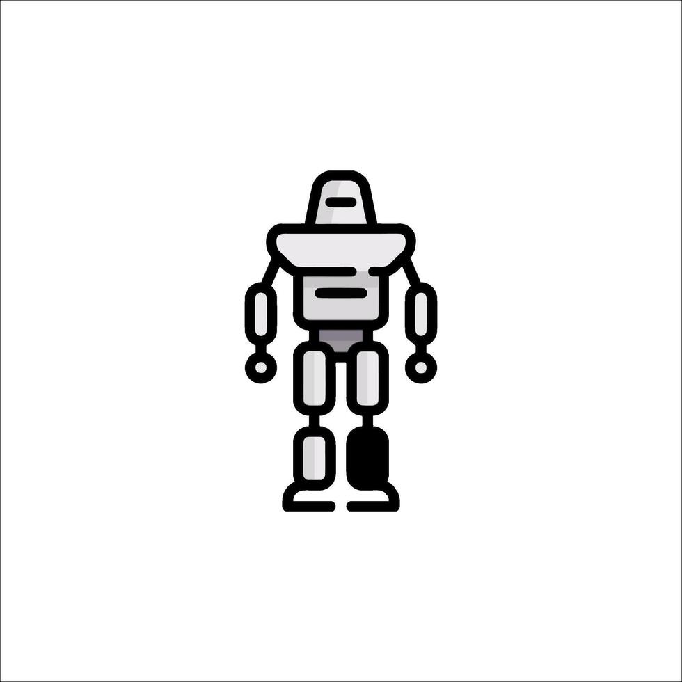 A robot icon on a white background vector
