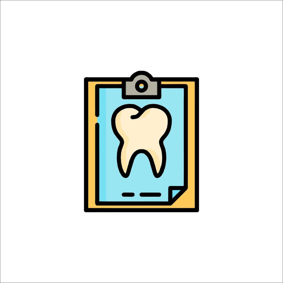 Dental checkup icon illustration vector