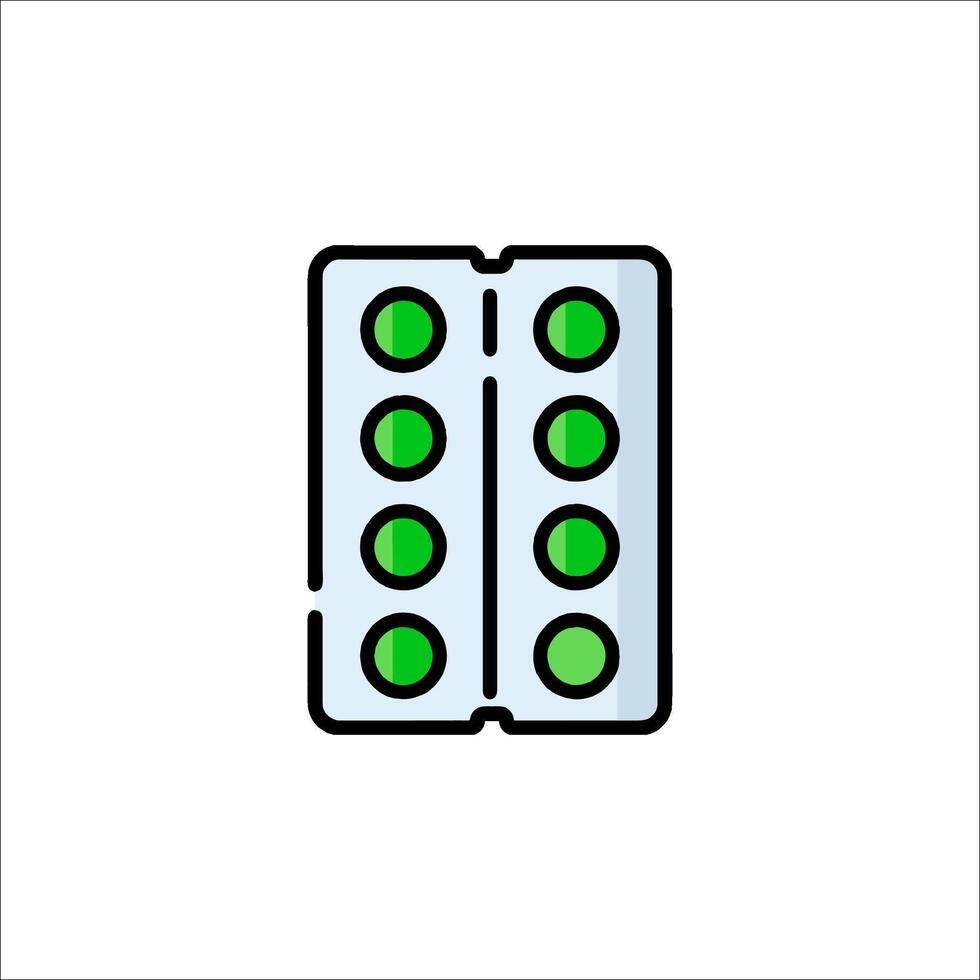 Pill box icon illustration vector
