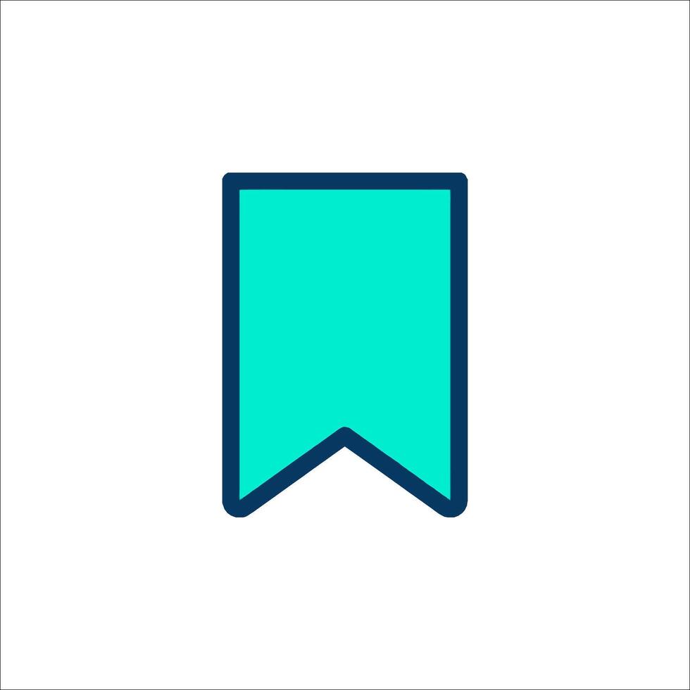 A blue ribbon icon on a white background vector