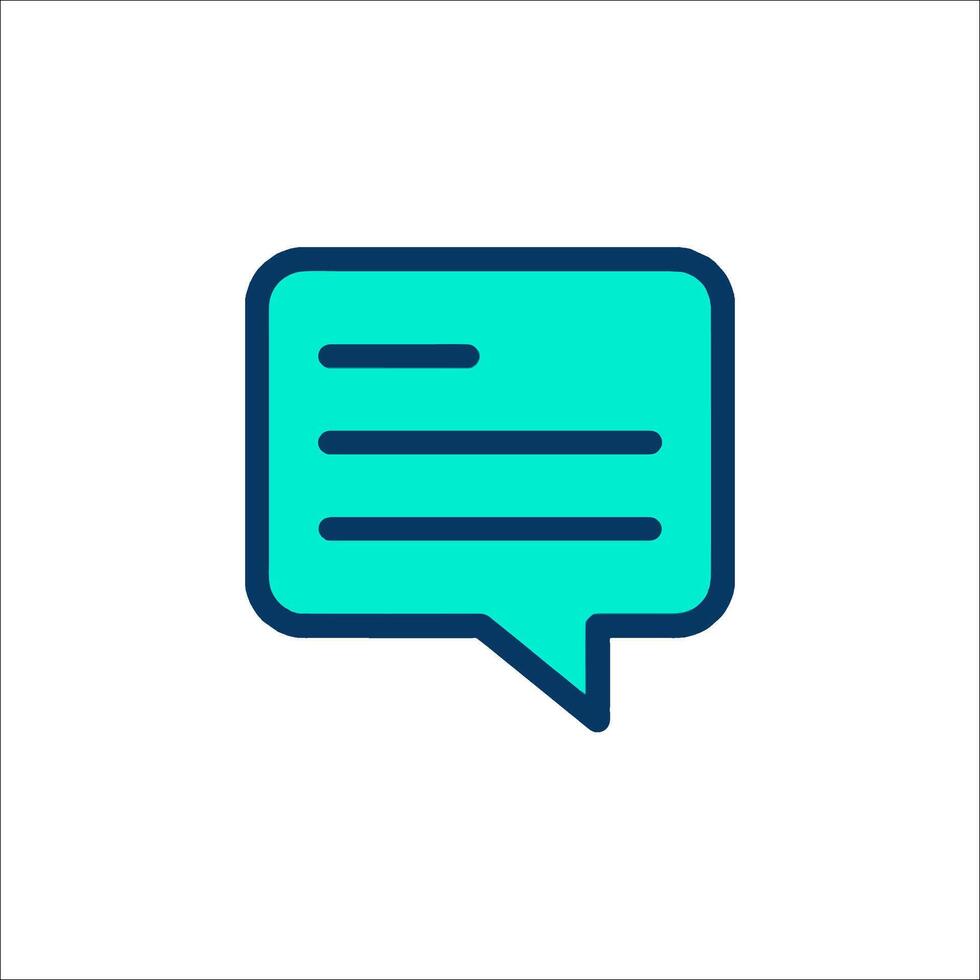 A speech bubble icon on a white background vector