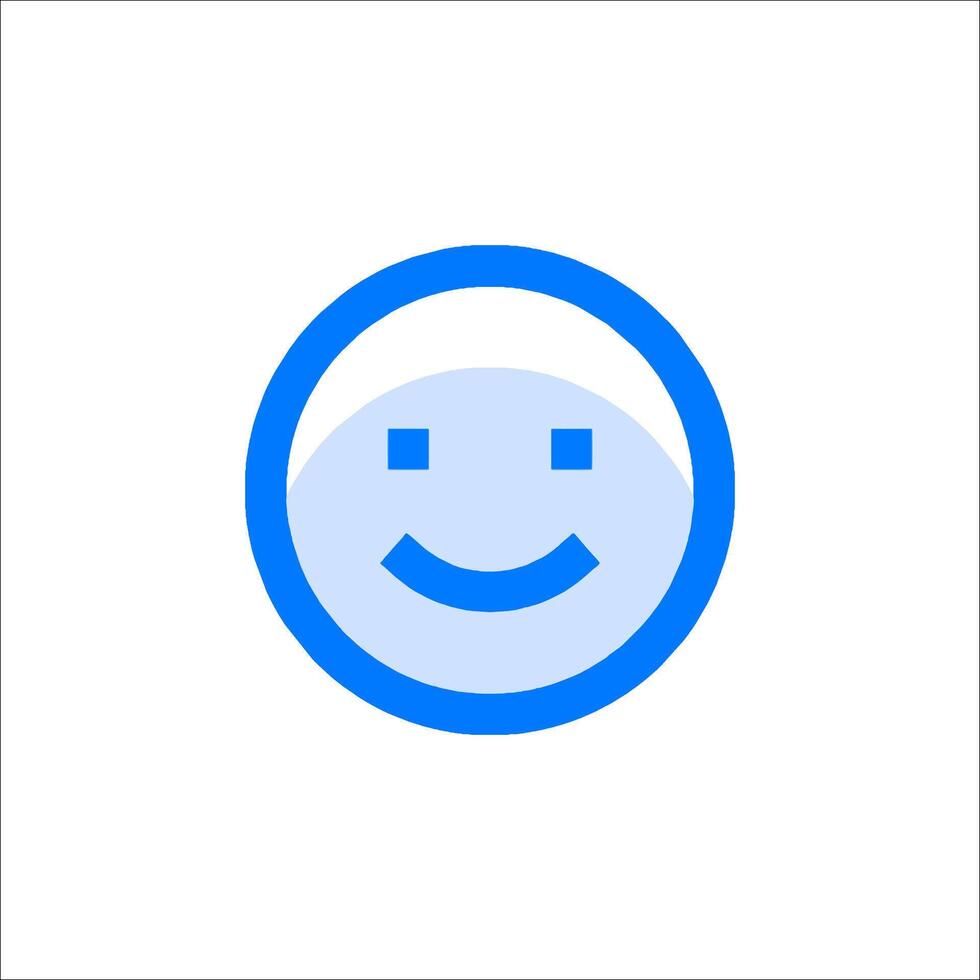 A smiley face icon on a white background vector
