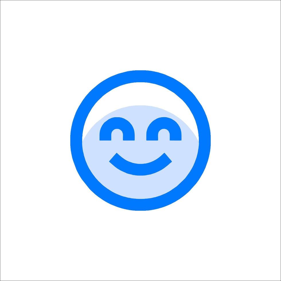 A smiley face icon on a white background vector