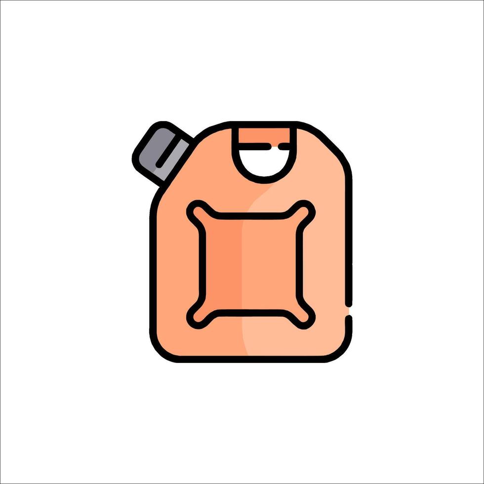 A can of gasoline icon on a white background vector