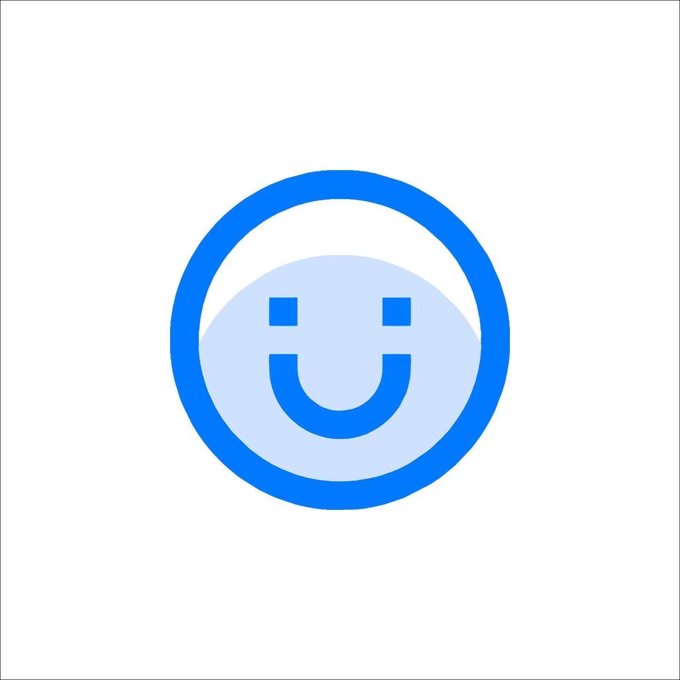 A smiley face icon on a white background vector