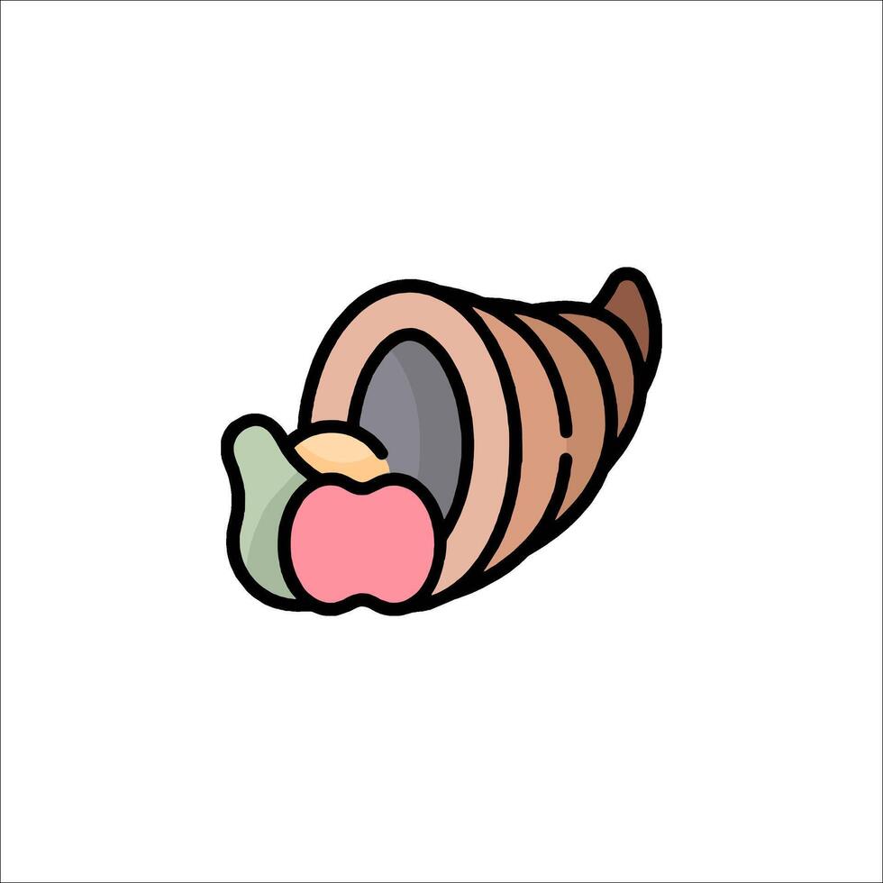 Cornucopia icon illustration vector