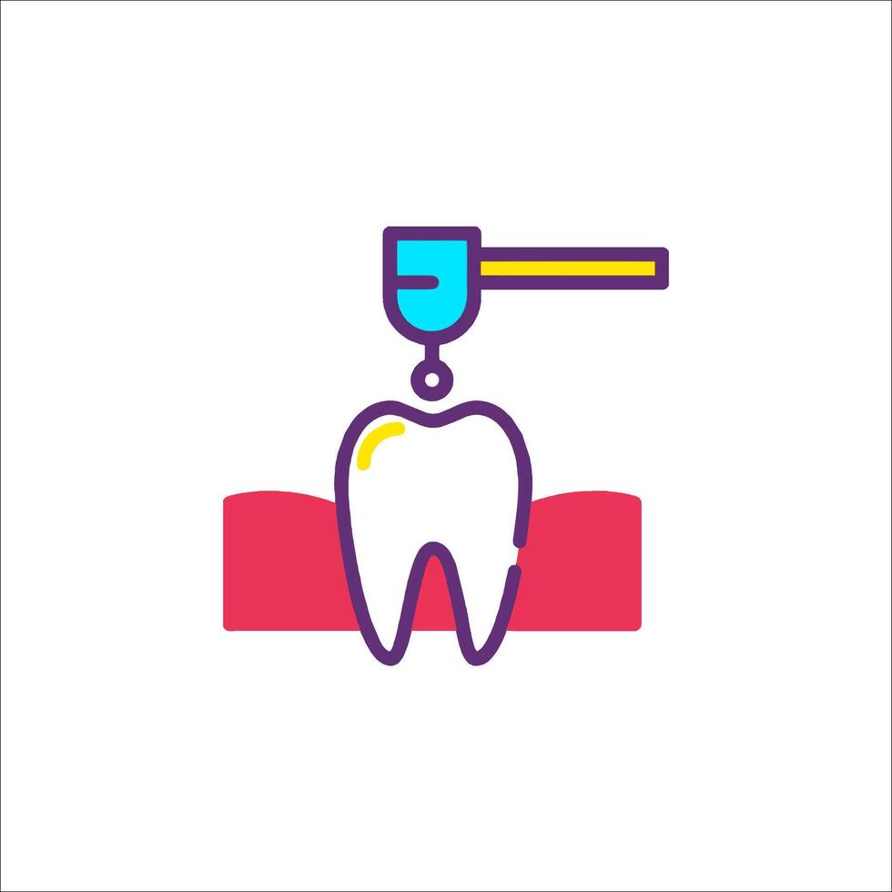 Dental care icon with toothbrush and toothpaste vector