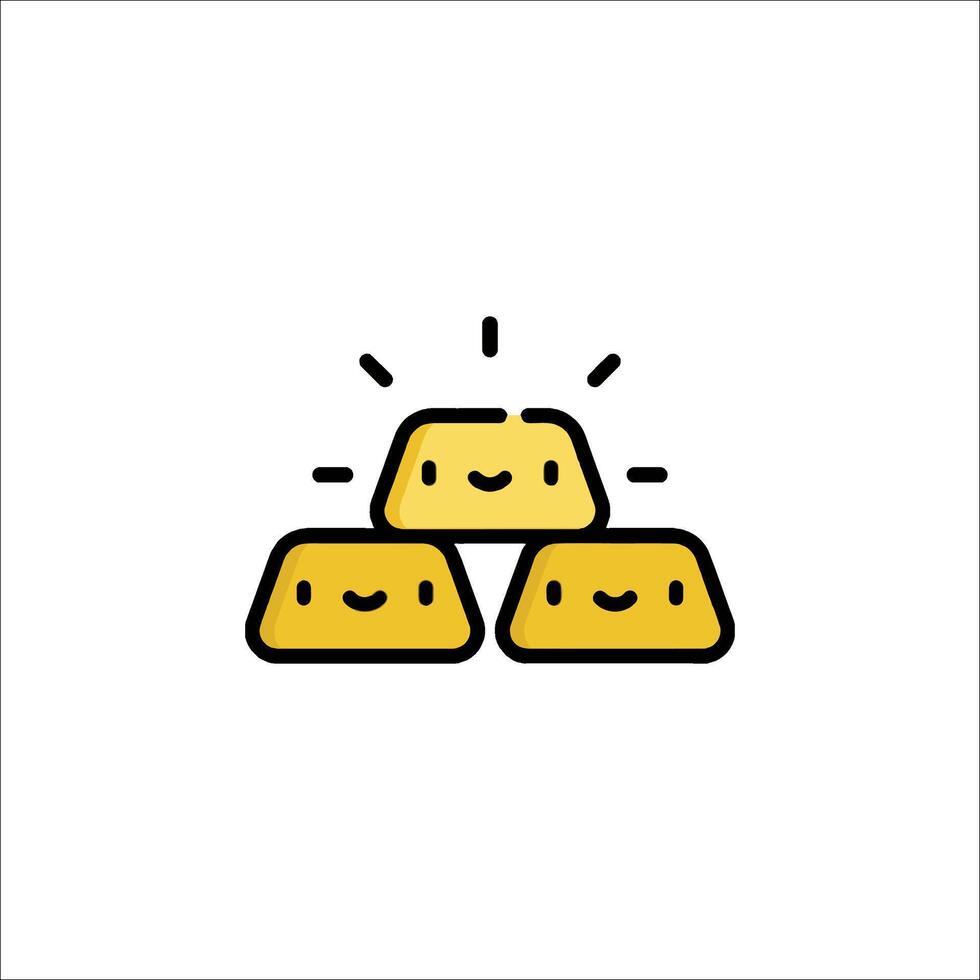 A pile of gold coins with a smiley face vector
