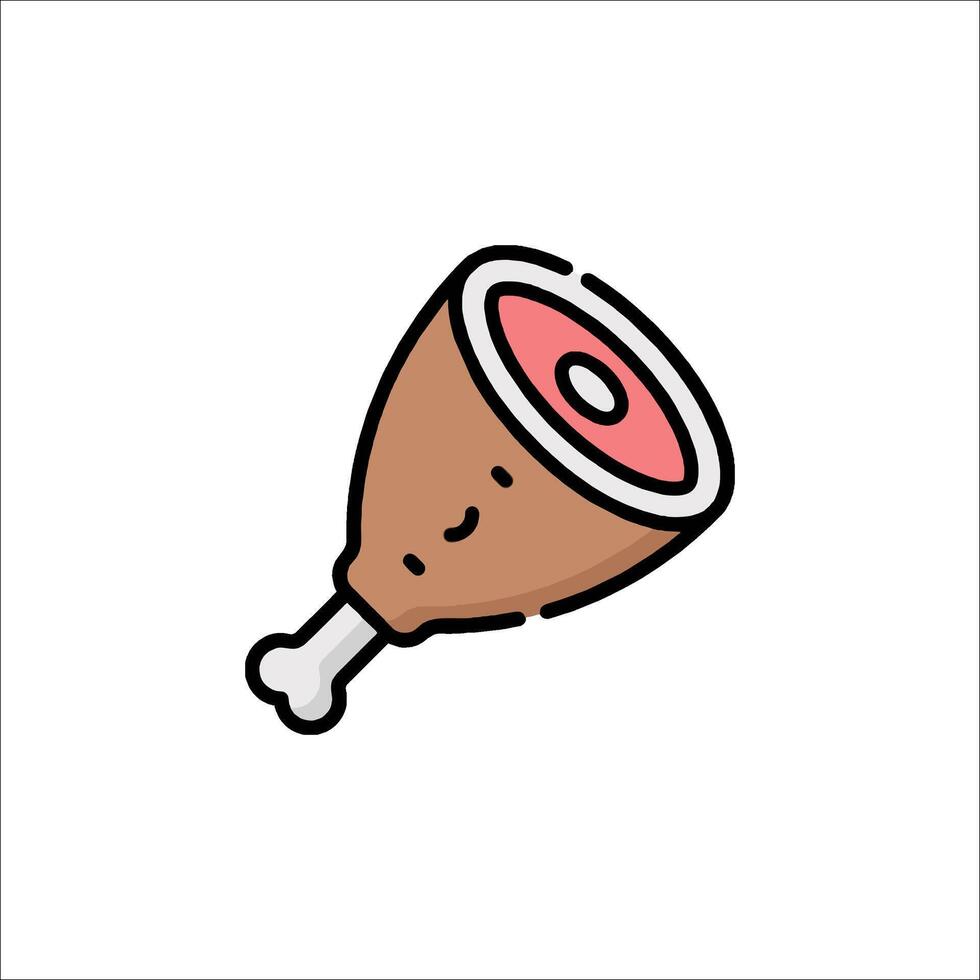 A meatball icon on a white background vector