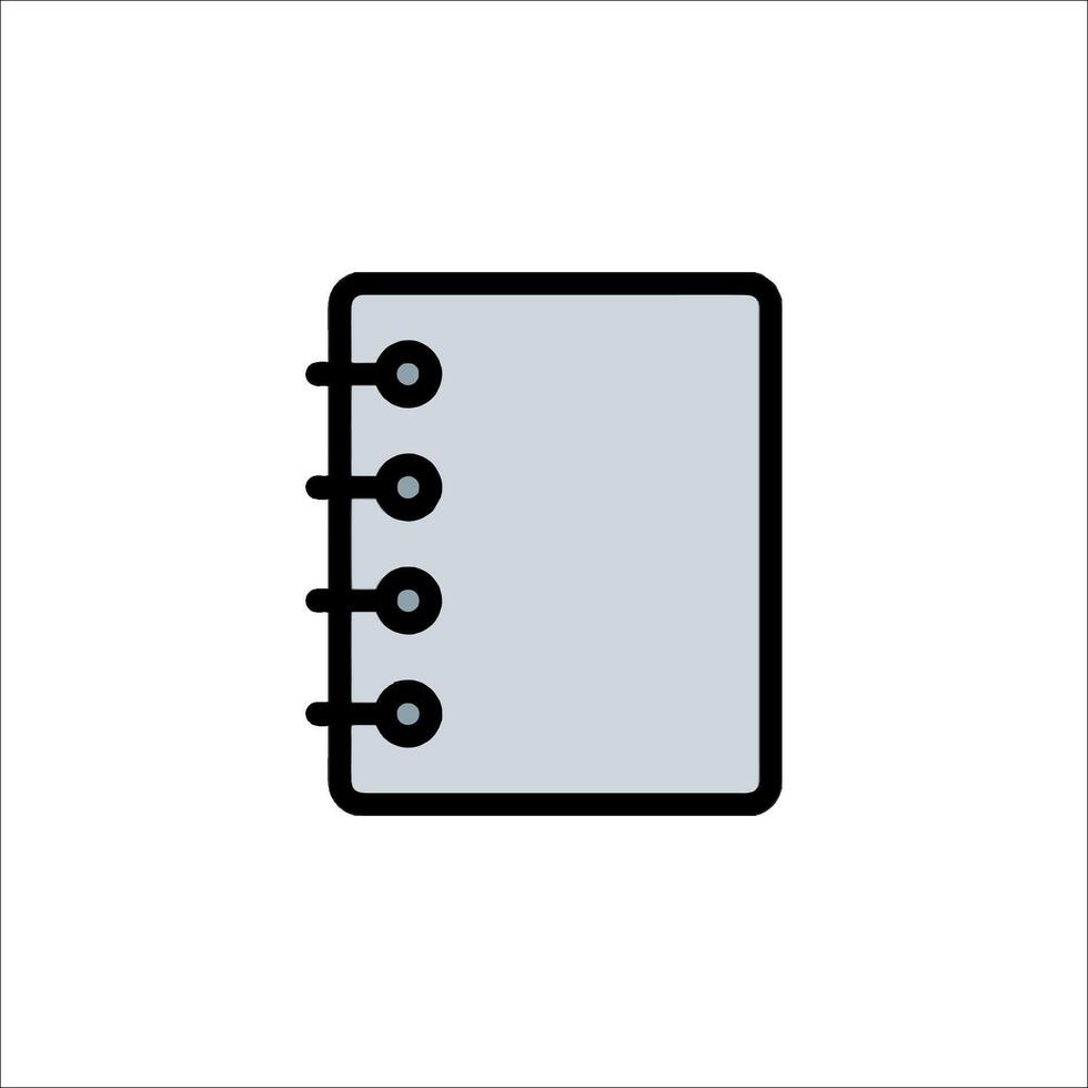 A notebook icon on a white background vector
