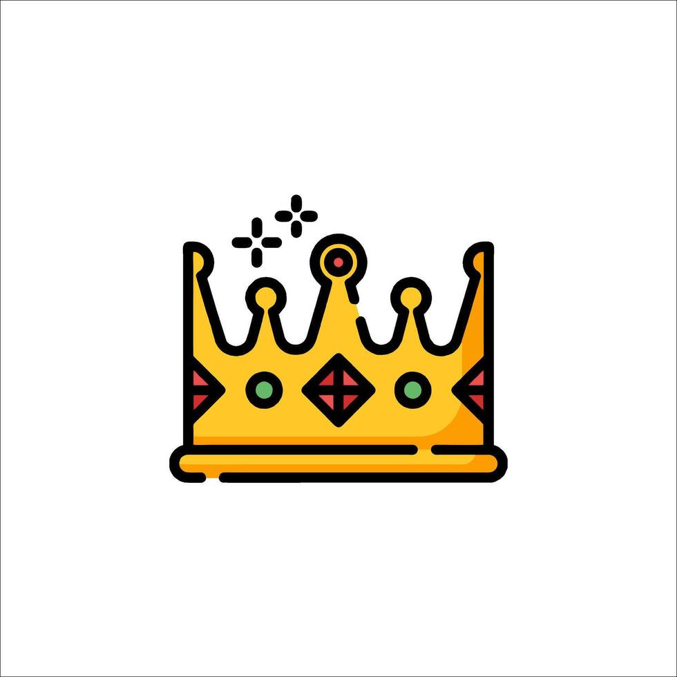 A crown icon on a white background vector