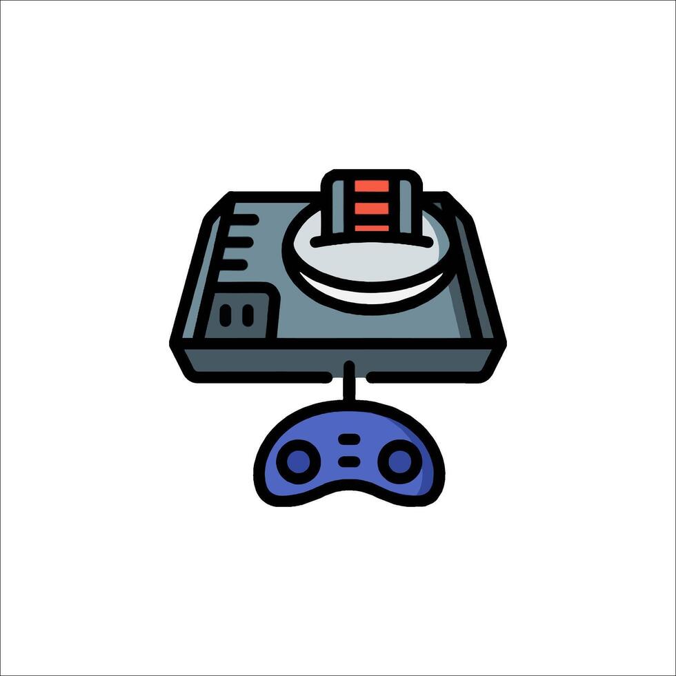 A game controller and a game console icon vector