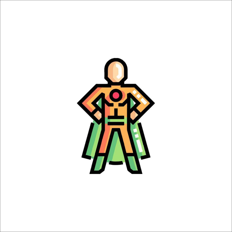 Superhero icon illustration vector