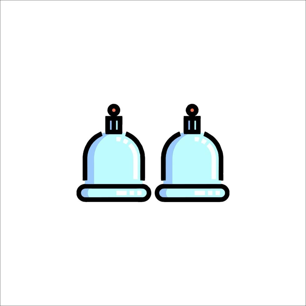 Two bells on a white background vector