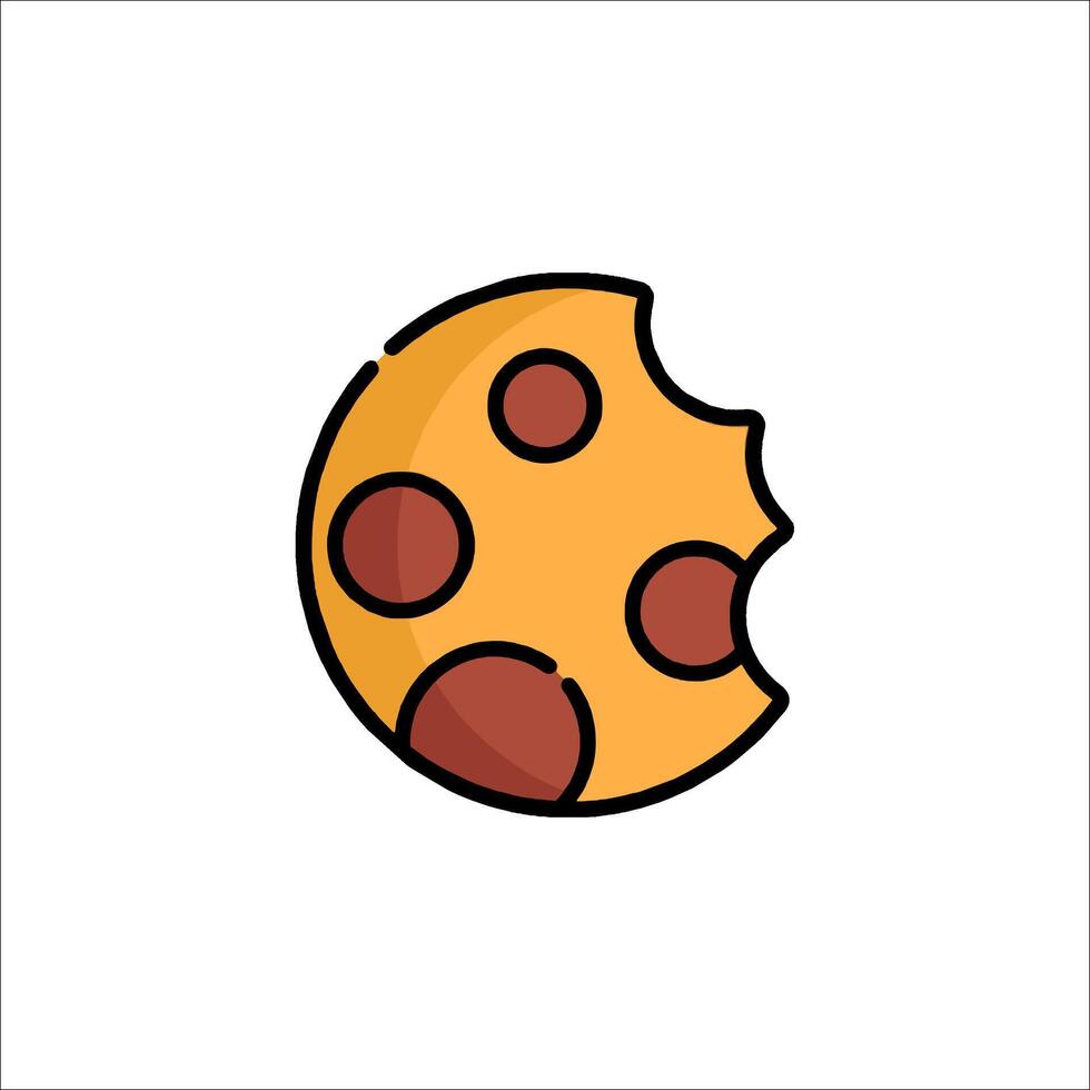 A pizza slice icon on a white background vector