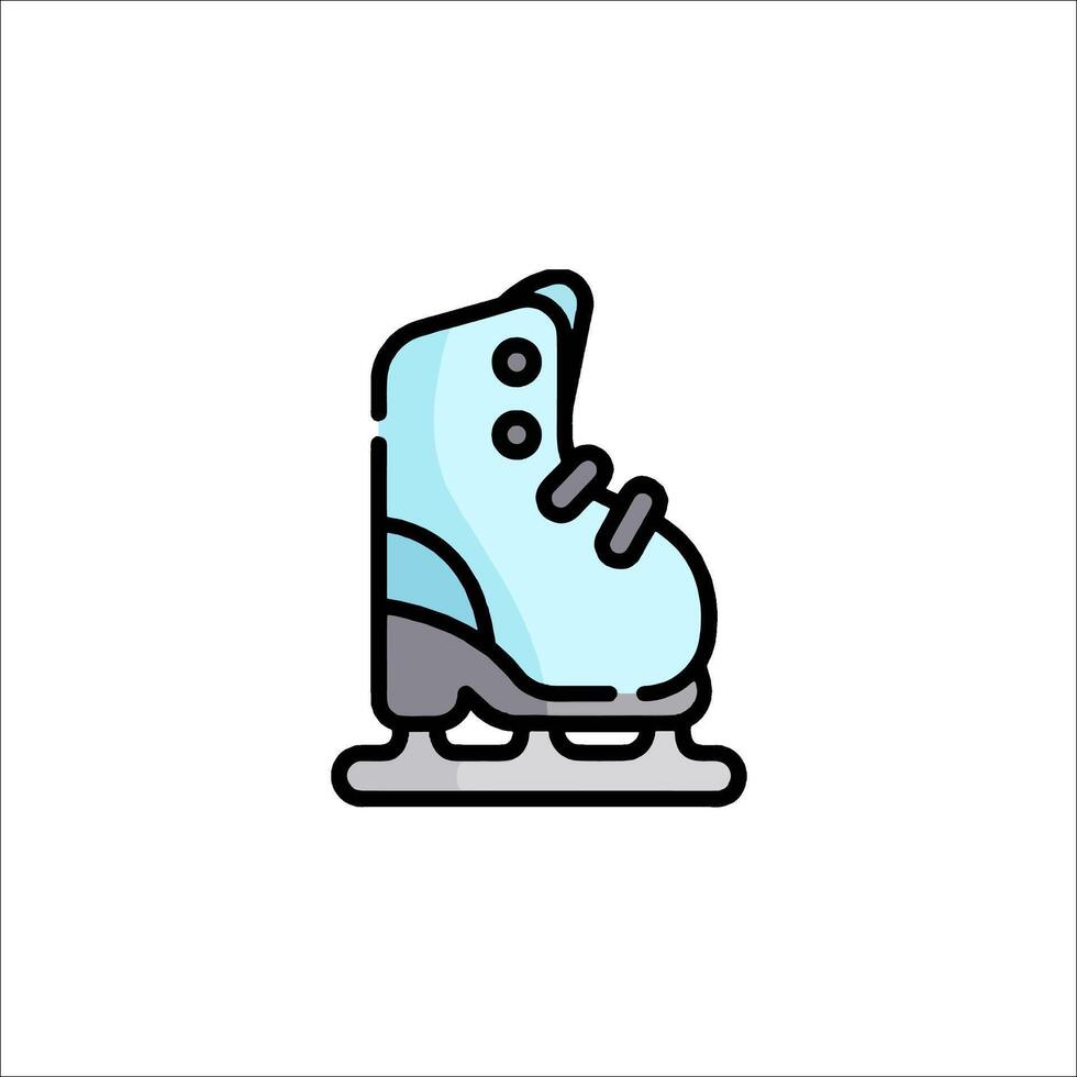 Ice skate icon illustration vector