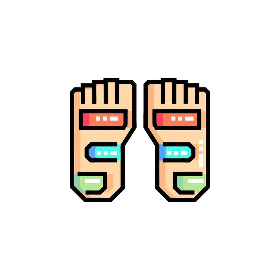 Foot massage icon vector